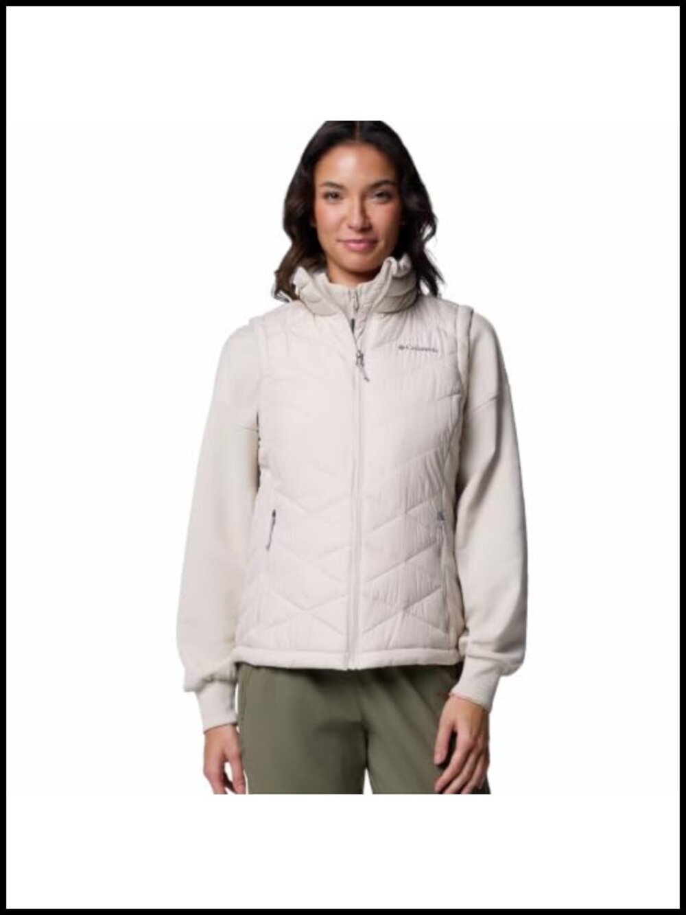 Lightweight Insulated Quilted Puffer Vest with Omni-Heat Reflective Lining
